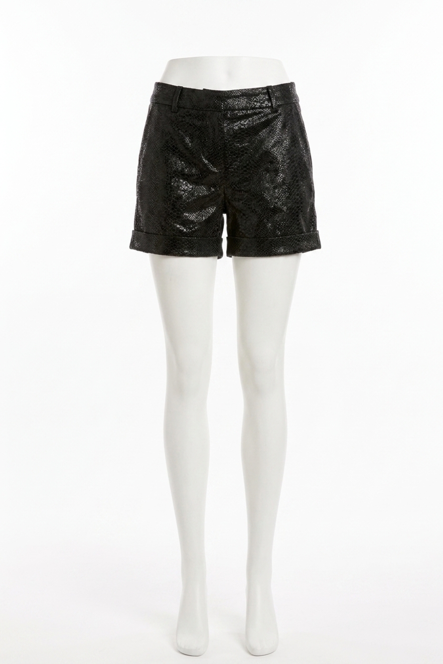 NEW DEAR JOHN DENIM north hampton novelty shorts in black snake